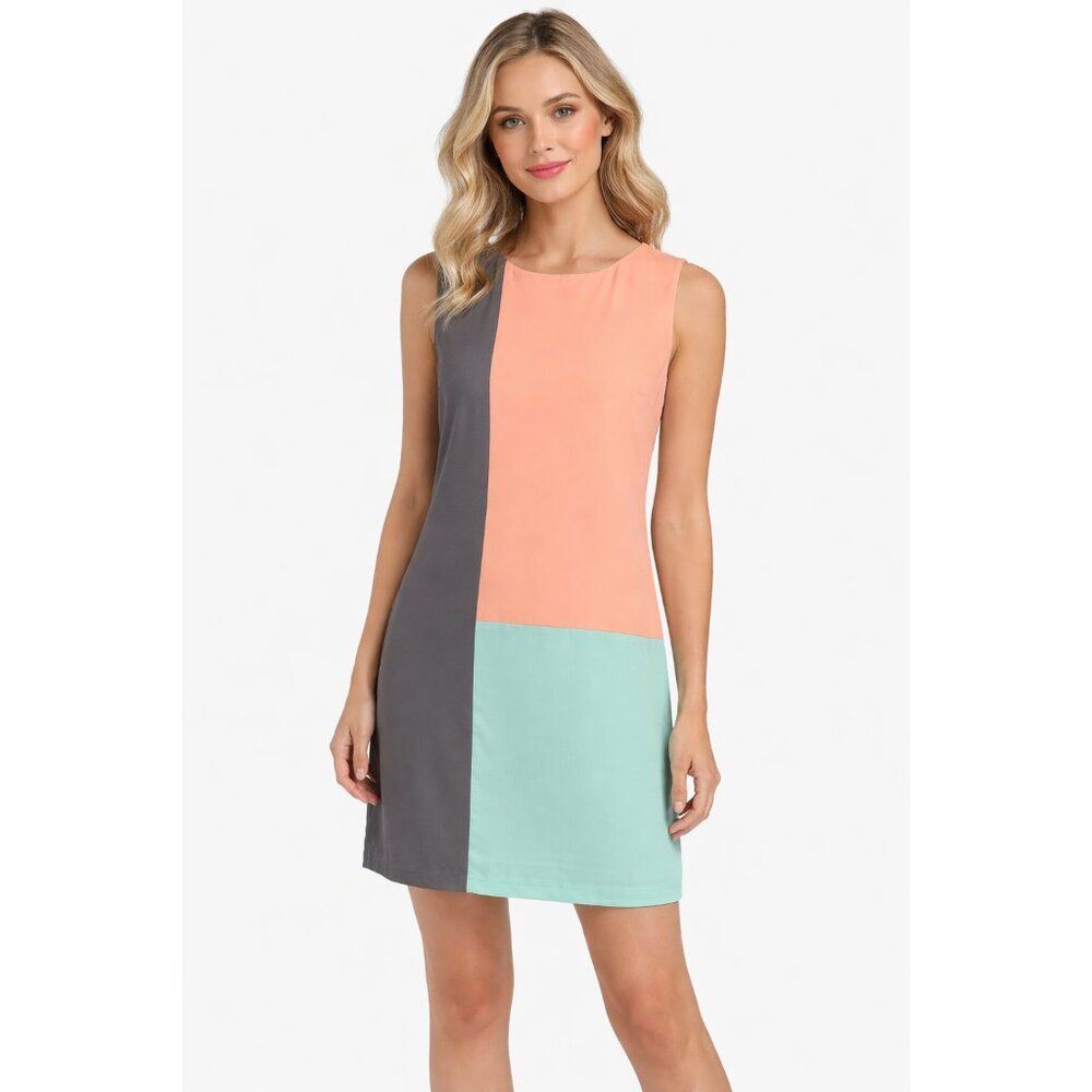 Nine West Colorblock Sleeveless Dress Size 12